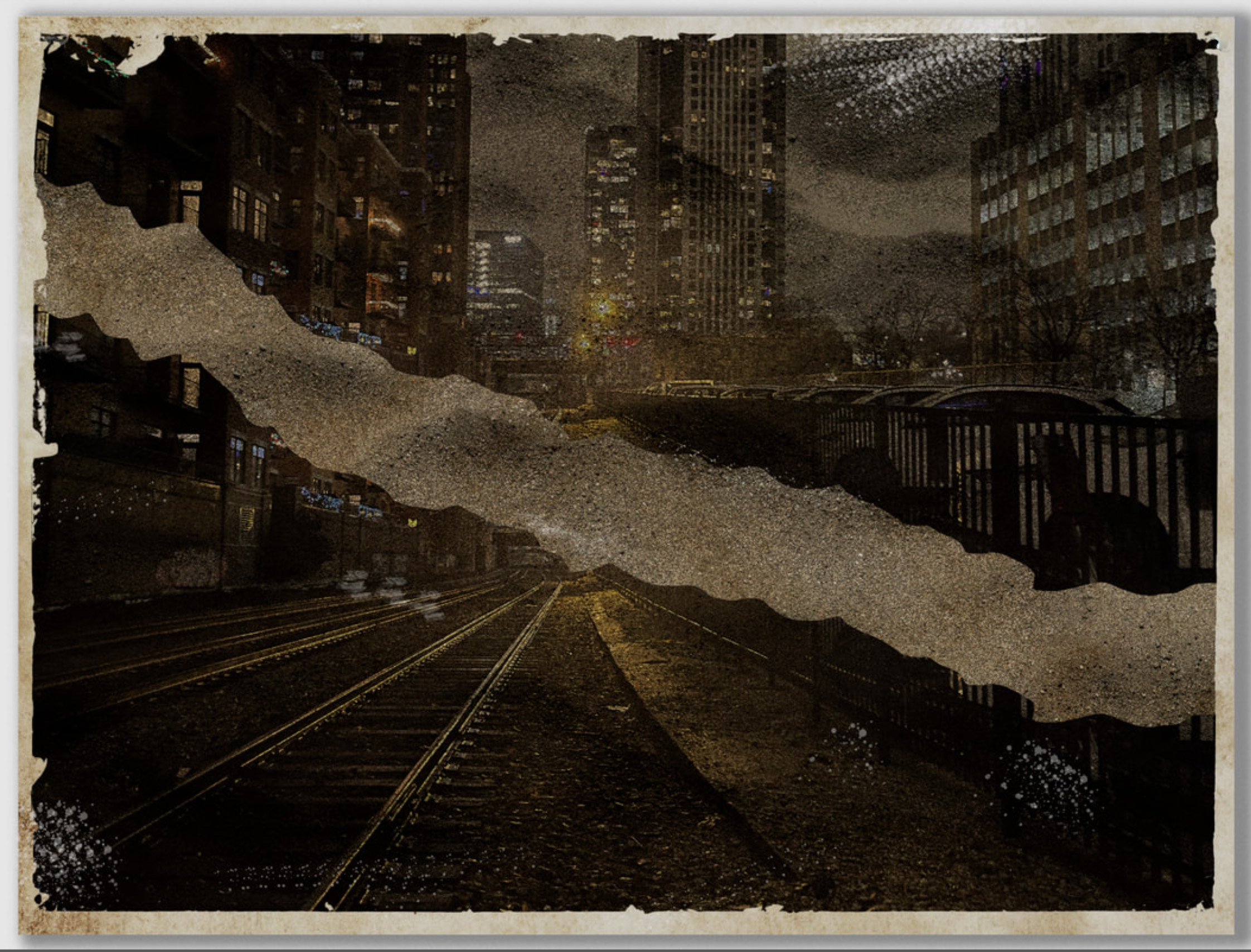 The Distressed Effect project, 2024, Photoshop