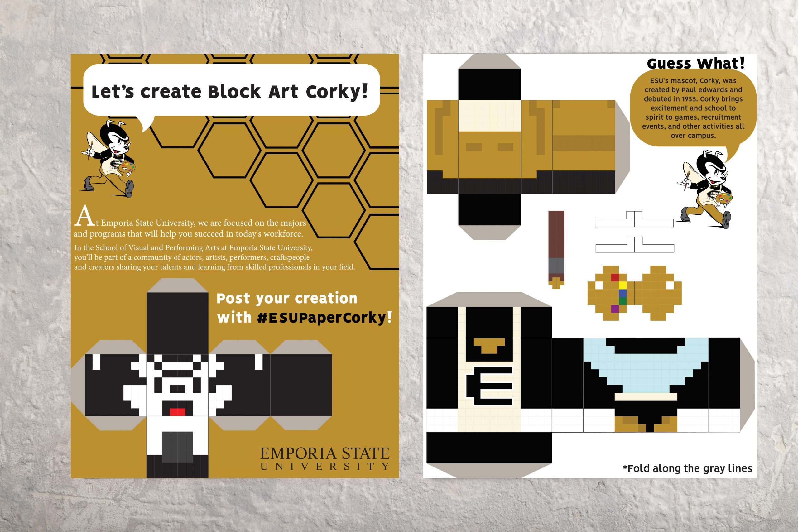 Gray paper business card, mockup on gray concrete background. Blank, flat lay, top view, still life, copy space.