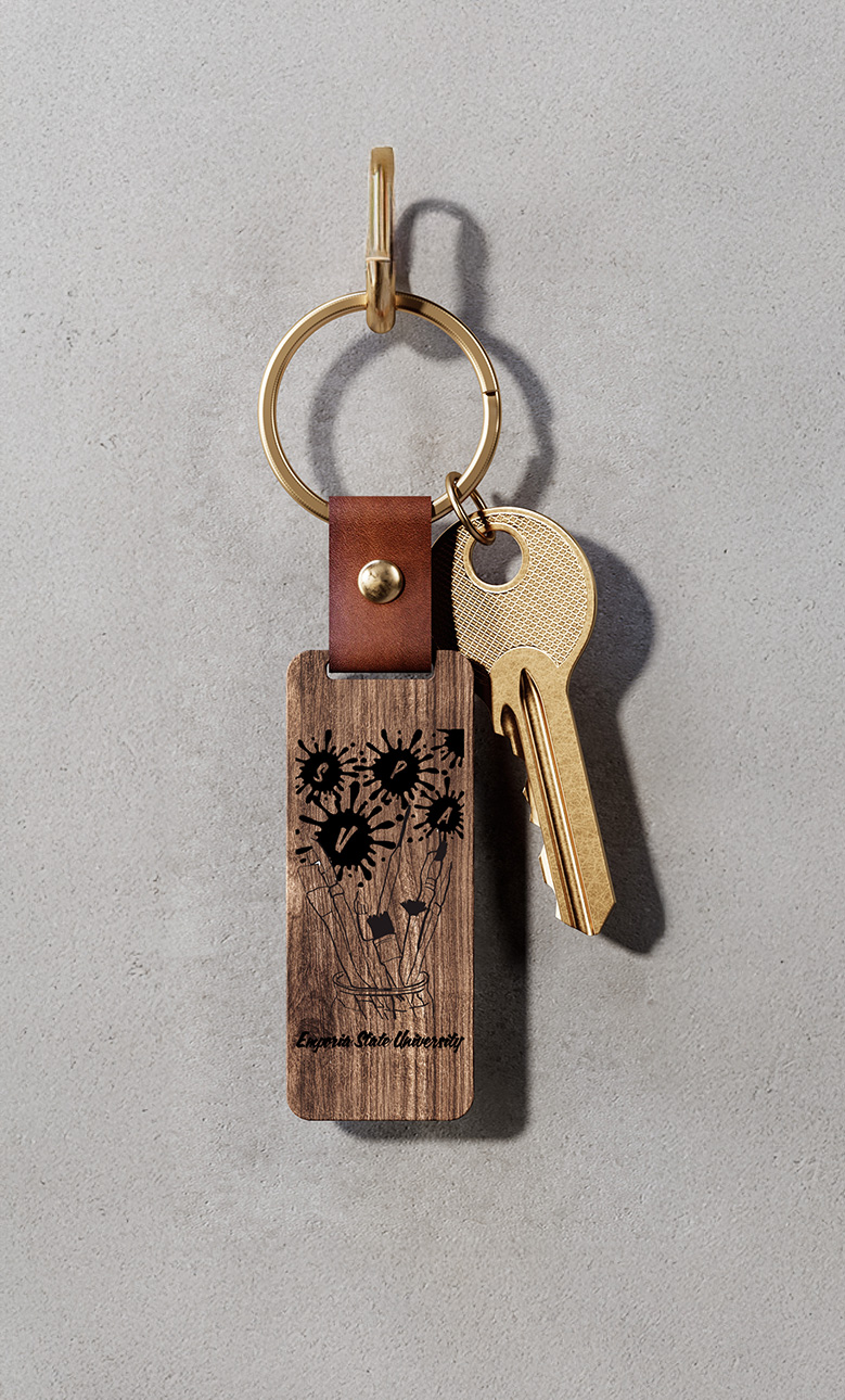 Wood Key Chain, 2024